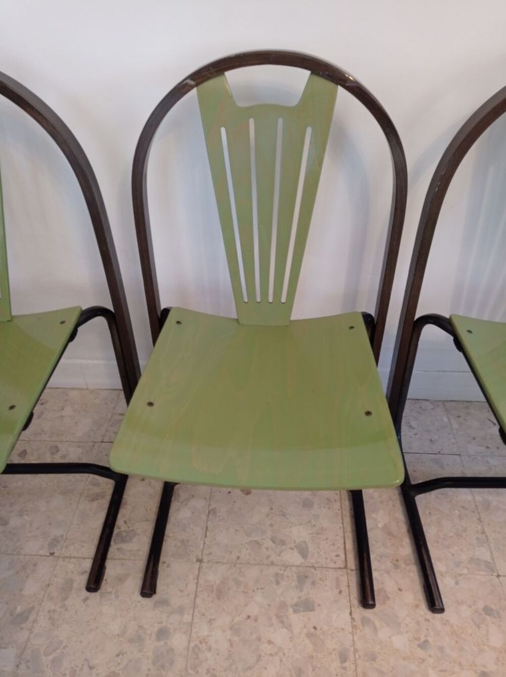 4 Chaises Baumann vintage mod&egrave;le Argos Meubles