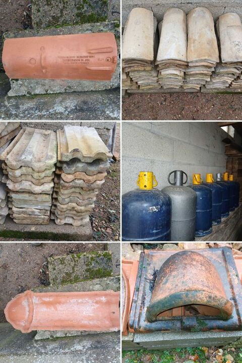 divers tuiles,  bouteilles gaz 1 Burgy (71)