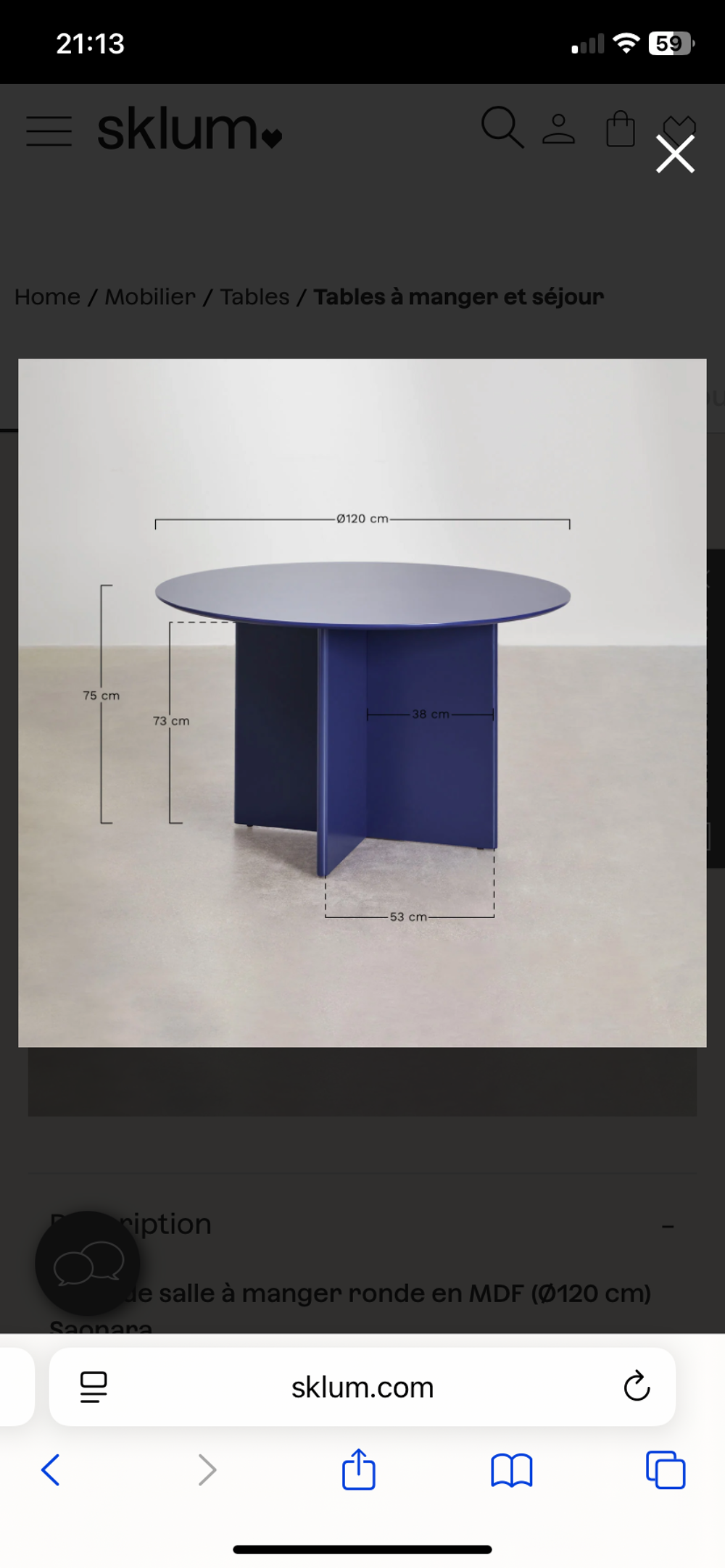 Table de salle &agrave; manger Meubles
