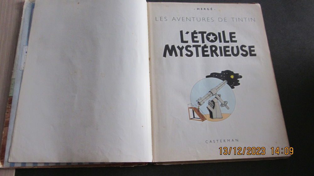 B D TINTIN L'ETOILE MISTERIEUSE DE 1960 D R Livres et BD
