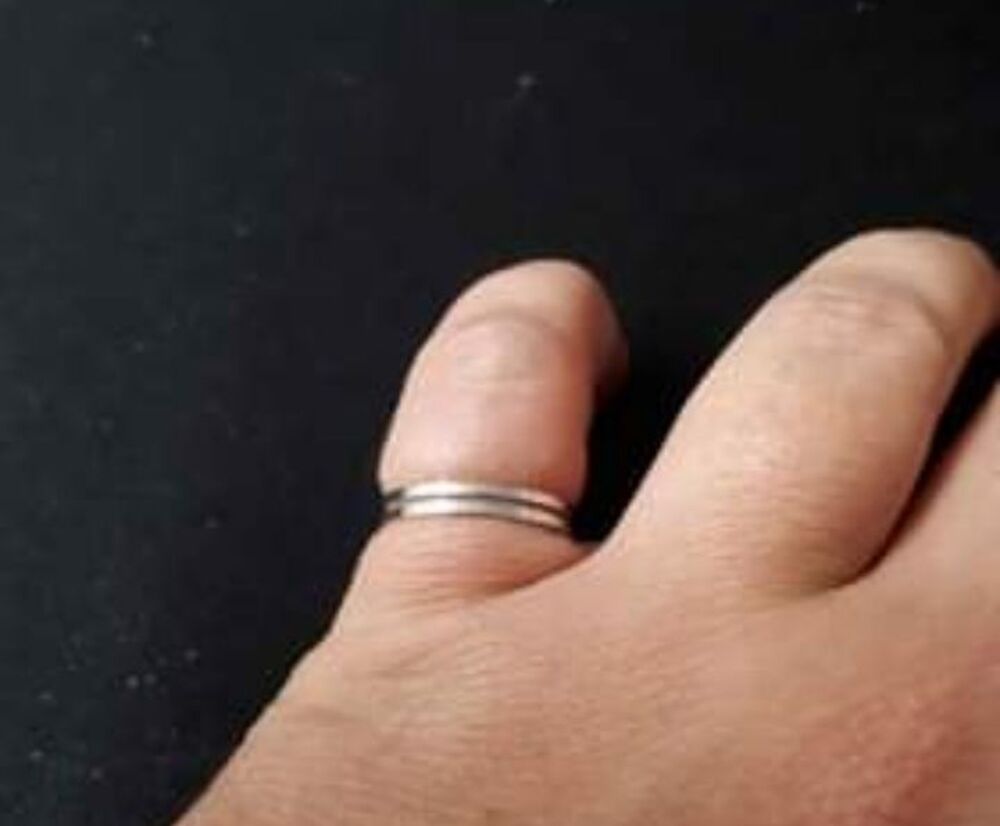 bague fine argent&eacute; Bijoux et montres