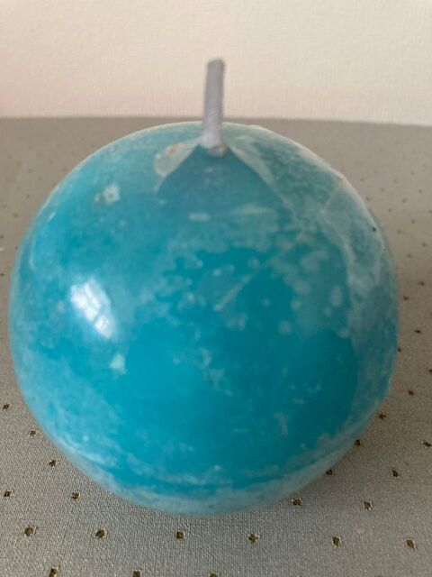 Bougie ronde turquoise Poitiers (86)