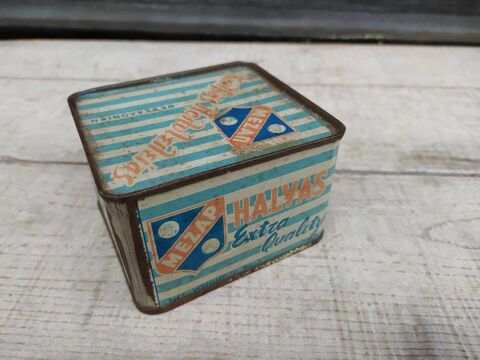 Ancienne Boite Publicitaire P�tisserie Grecque Gr�ce Halva 0 Loches (37)