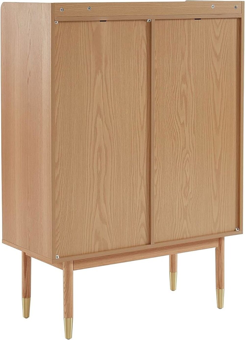 Buffet haut, ch&ecirc;ne et cannage rotin - Marque BAITA Meubles