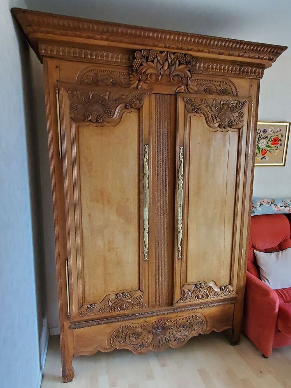 Armoire normande mariage d&eacute;but 18&egrave;me Meubles