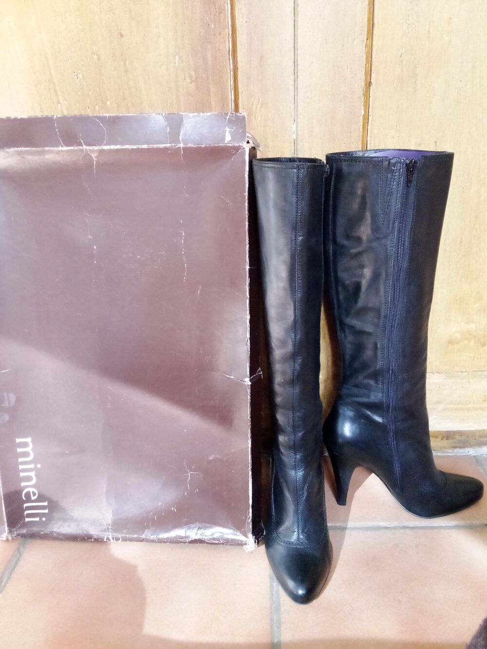 Bottes hautes Noir Minelli Chaussures