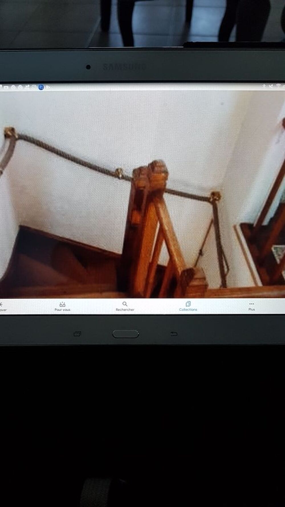 rampe escalier en corde Décoration