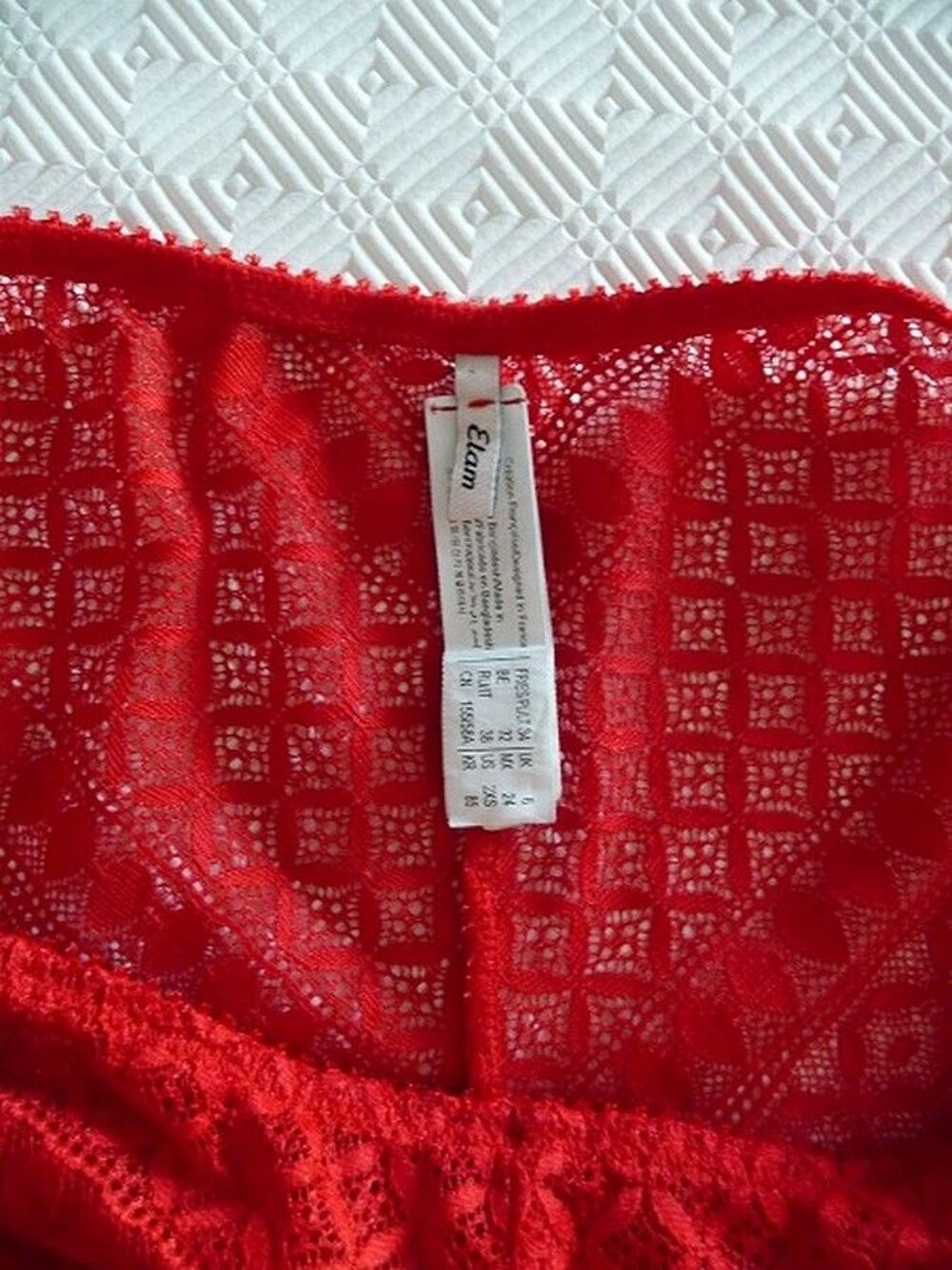 Ensemble de lingerie dentelle rouge 36 ETAM Lingerie - Neuf Vêtements