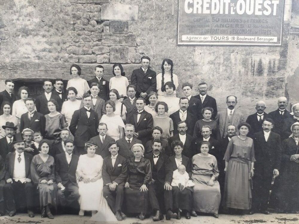 Photographie de Mariage 1922 Photo Massoteau &agrave; Amboise 