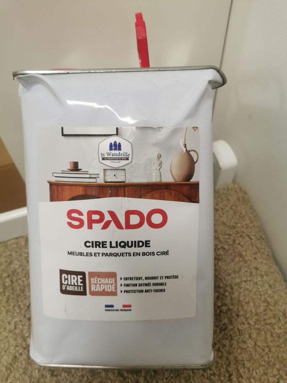 Cire liquide meubles et parquets Bricolage