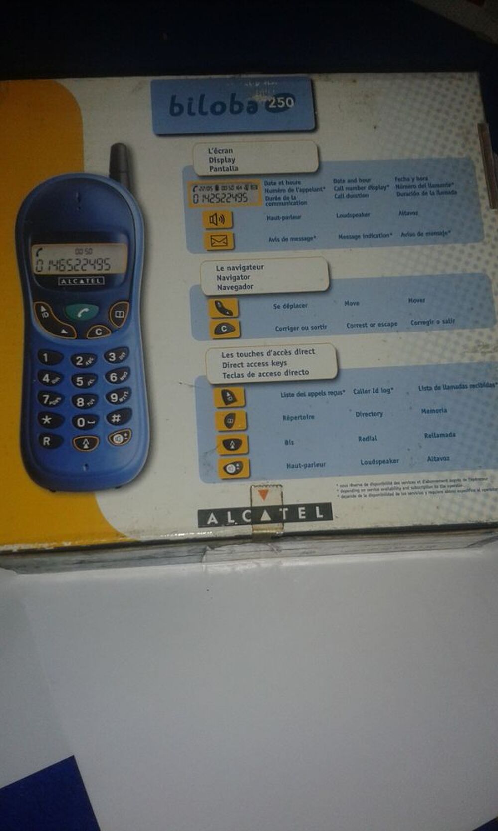 TELEPHONE ALCATEL BILOBA 250 FIX SANS FILE Téléphones et tablettes