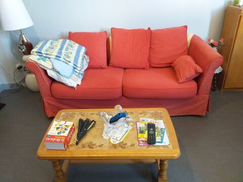 canap rouge en tissu de qualit 50 Langres (52)