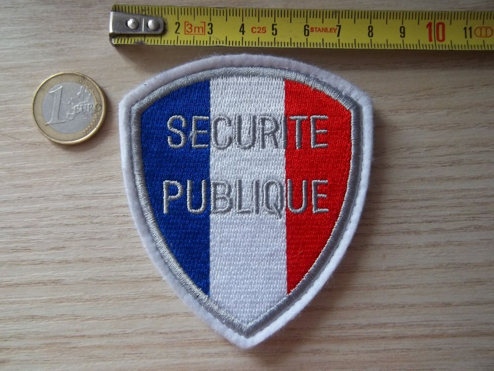 insigne tissu patch &eacute;cusson s&eacute;curit&eacute; publique 