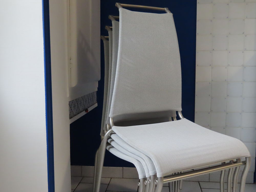 Lot de 4 chaises contemporaines italiennes Air High Meubles
