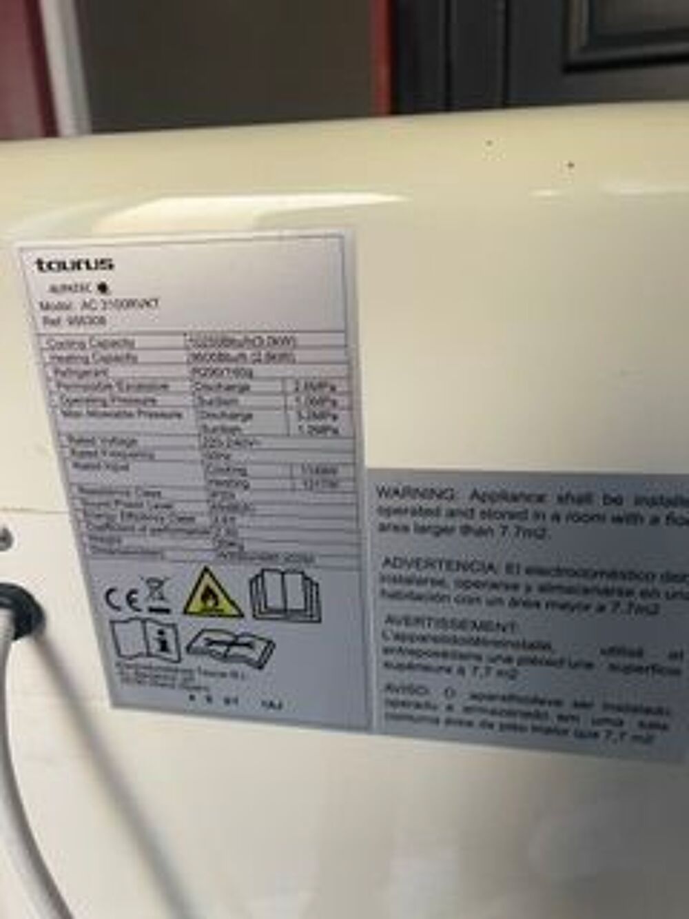 Climatiseur Taurus Alpatec Electroménager