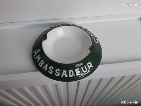 Cendrier rond vintage ancien fran�ais  Ambassadeur Cusenier 10 Gometz-la-Ville (91)