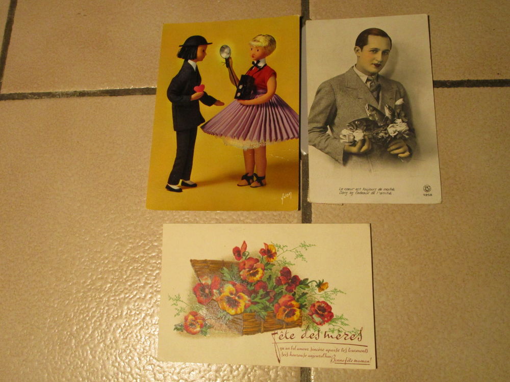 VIEILLE CP 1950"FETE DES MERES-1 AVRIL-POUPEE DE PEYNET" 