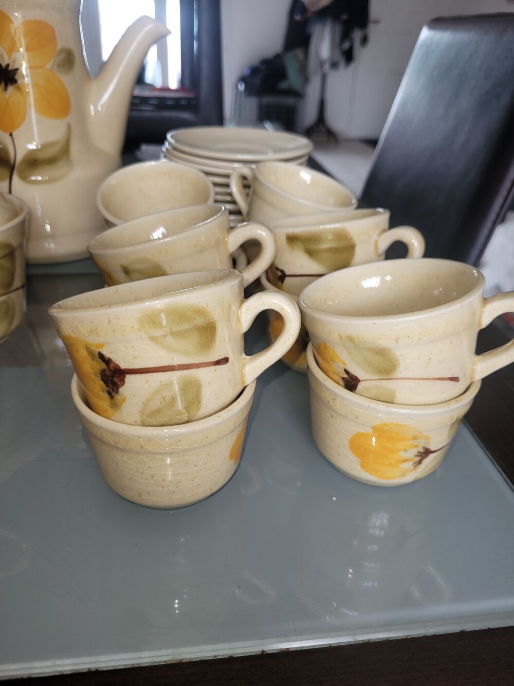 Service &agrave; caf&eacute; fa&iuml;encerie de saint armand Cuisine