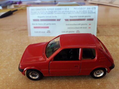 Peugoet 205 gti 1/43 + fascicule n° 51 + solido 10 Castel-Sarrazin (40)