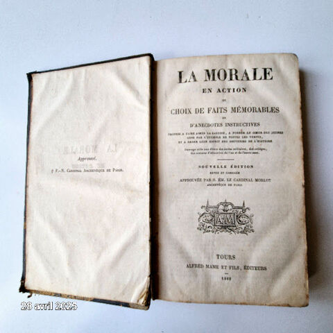 La morale en action, 1869, ou choix de faits m�morables et d 15 Saumur (49)