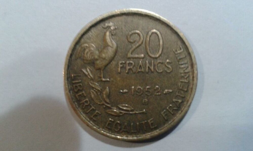 Pi&egrave;ces de Monnaie 20Franc 1950 