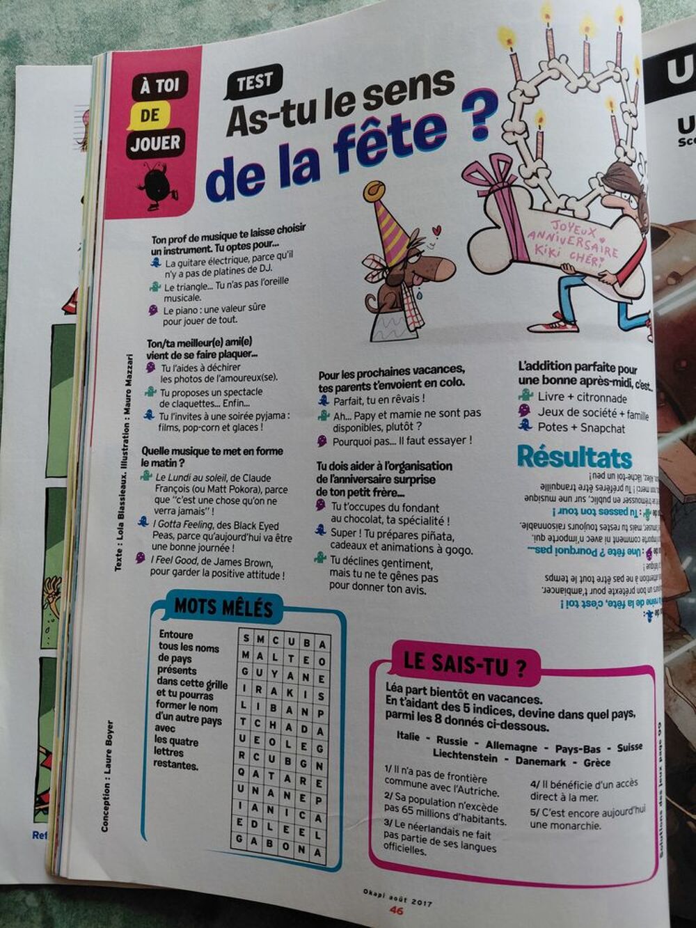 Lot magazines Okapi Livres et BD