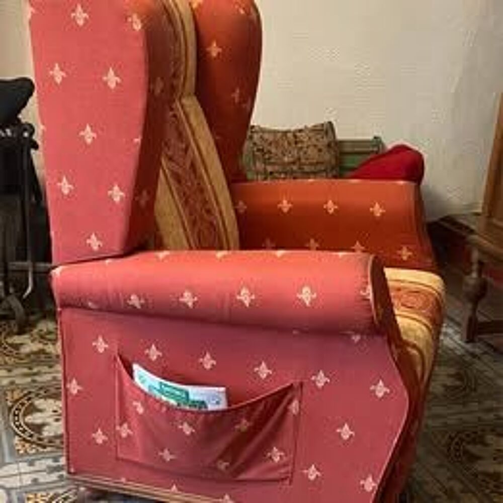 &agrave; donner Fauteuil relax tissu orange Meubles