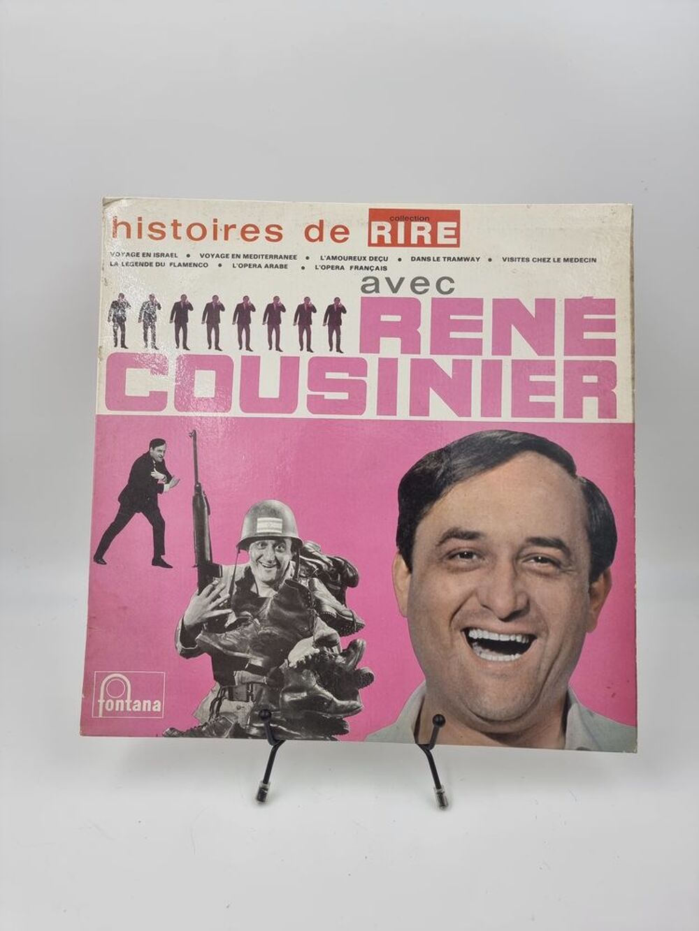 Vinyle 33 tours Histoires de Rire avec Ren&eacute; Cousinier CD et vinyles