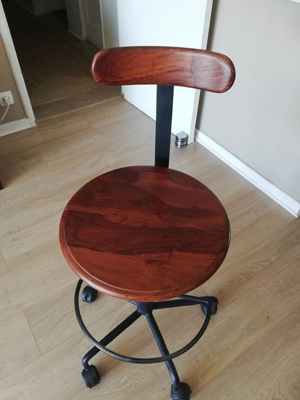 chaise haute industrie en palissandre massif Meubles