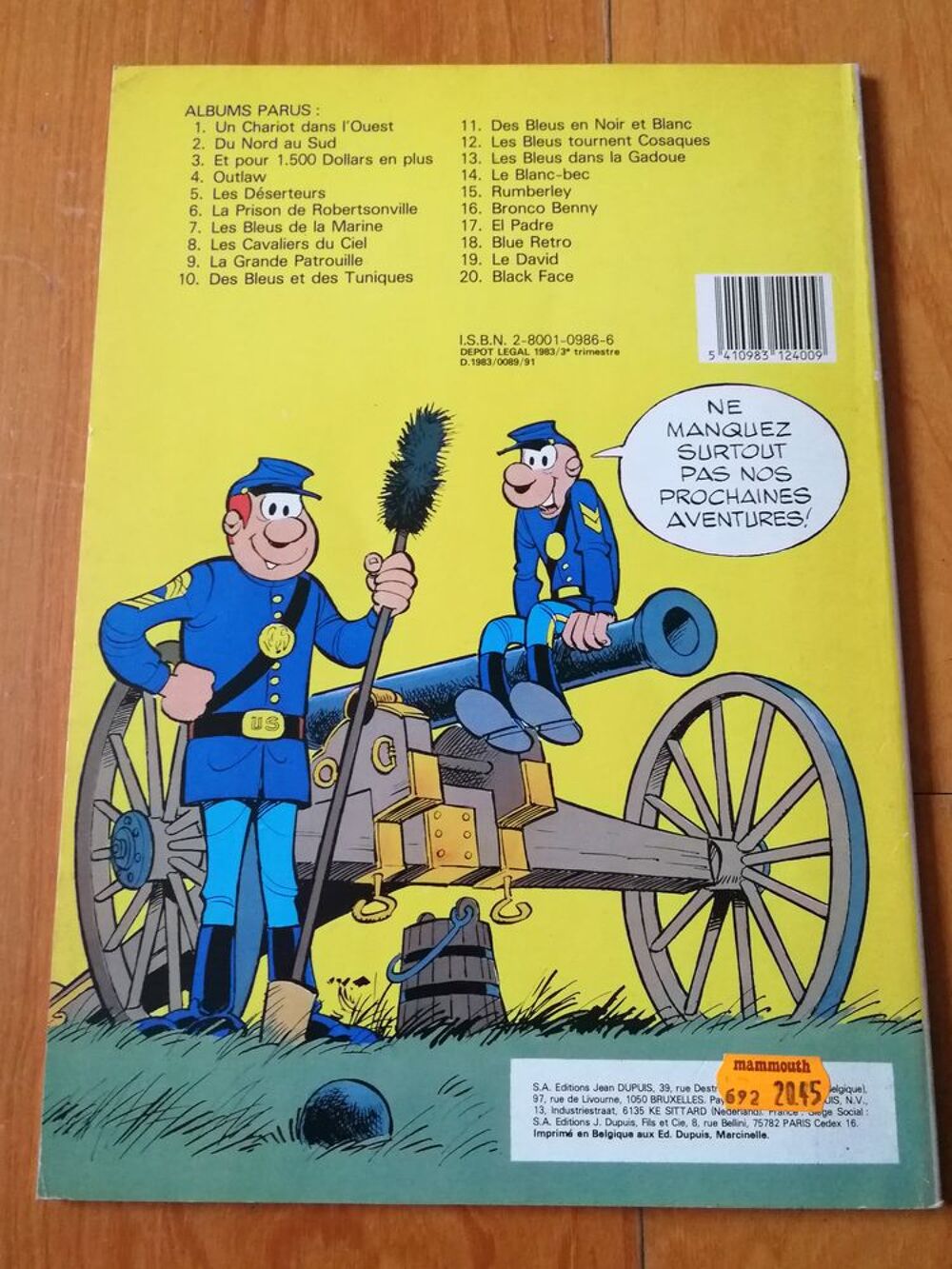 EO Les Tuniques Bleues : Black Face - Cauvin - Lambil Livres et BD
