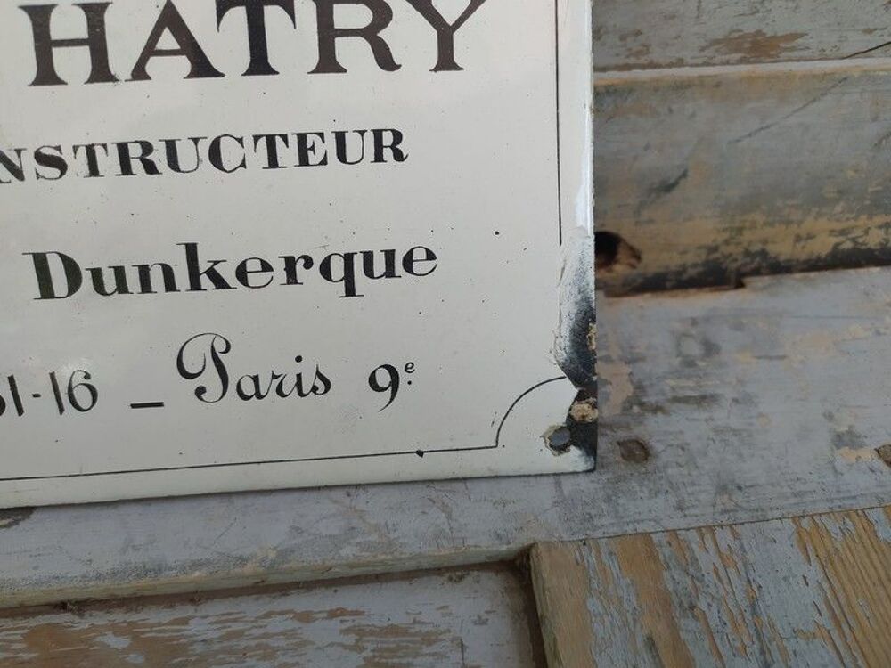 Plaque &Eacute;maill&eacute;e Chauffage Centrale Constructeur Albert Hatry 