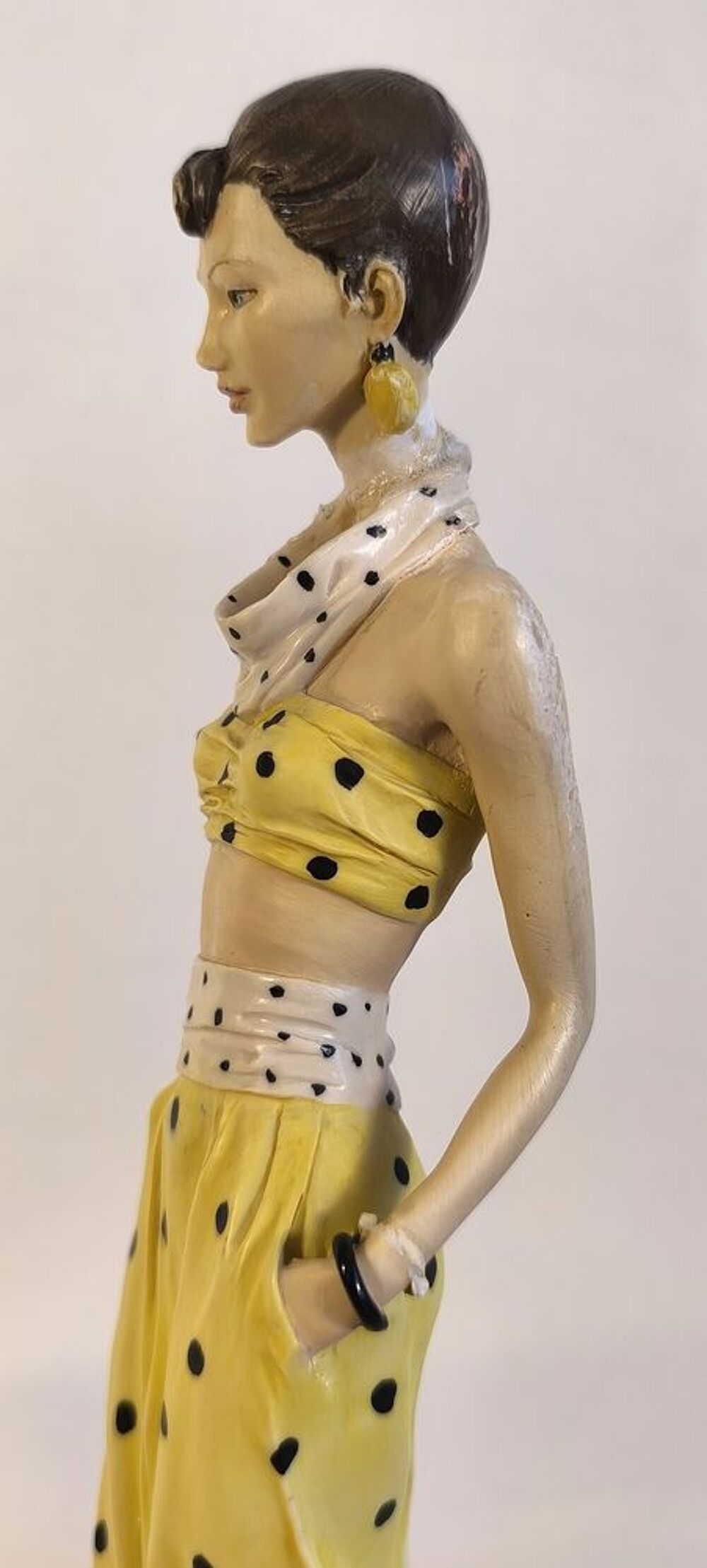 Superbe Grande Statue Vintage "Fashion Lady" par Antoni F. Décoration