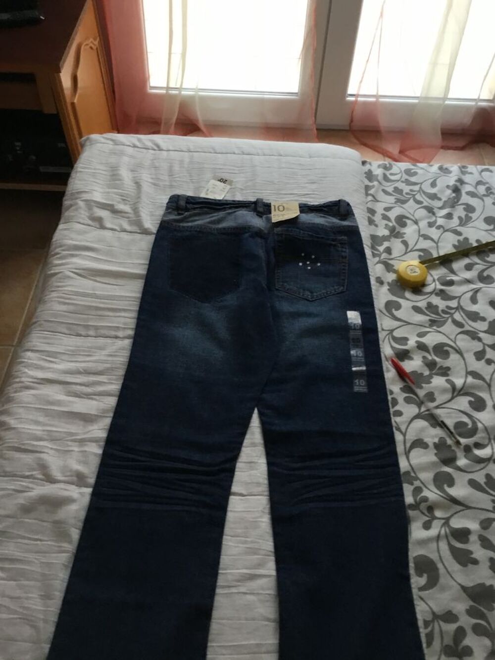 Tout Neuf avec &eacute;tiquette :pantalon jean pour fille de 10Ans Vêtements