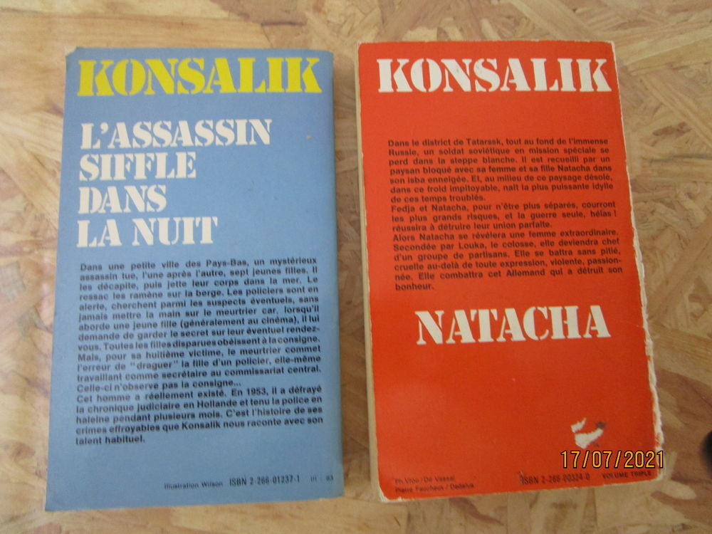 lot de trois livres de KONSALIK Livres et BD
