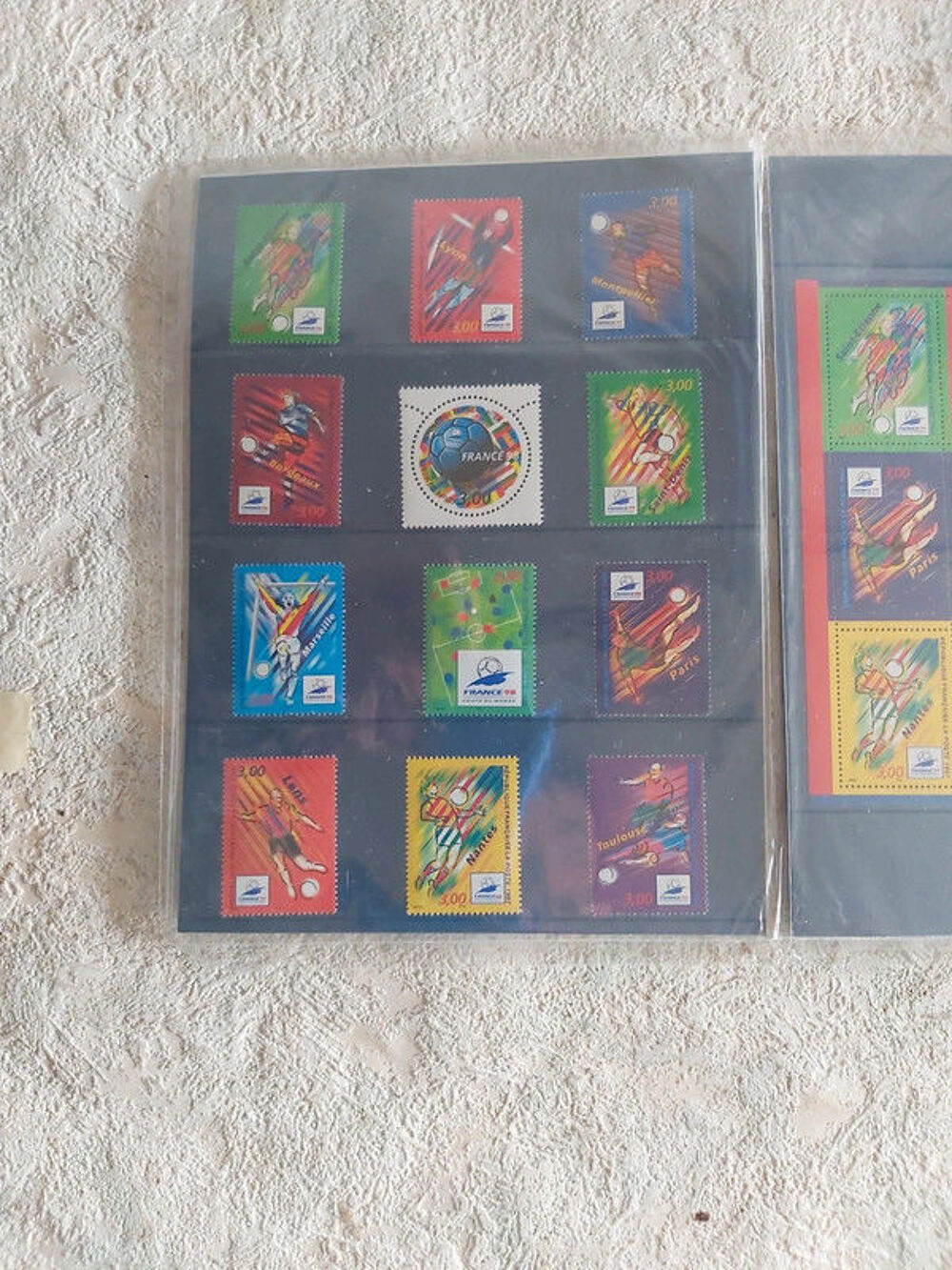 timbres de la coupe du monde de football de 1998 
