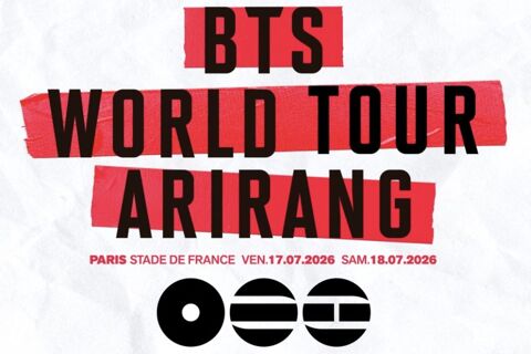 Places de concert BTS - Stade de France - 17&18/07/2026 130 Pontoise (95)