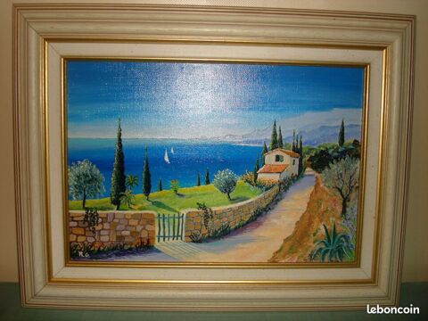 Huile sur toile sign�e- Tableau-Art-Peinture-Antiquit�-D�cor 50 Mandelieu-la-Napoule (06)