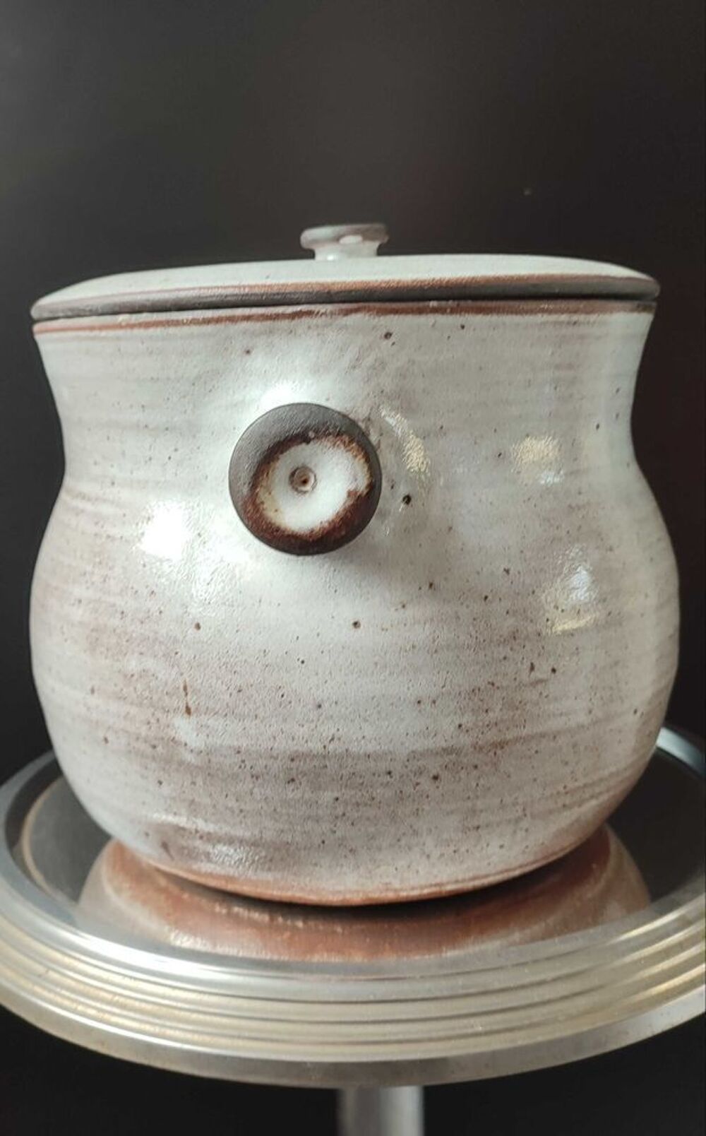 Chaudron soupi&egrave;re en c&eacute;ramique La Hulotte , Ateliers Pierlot 