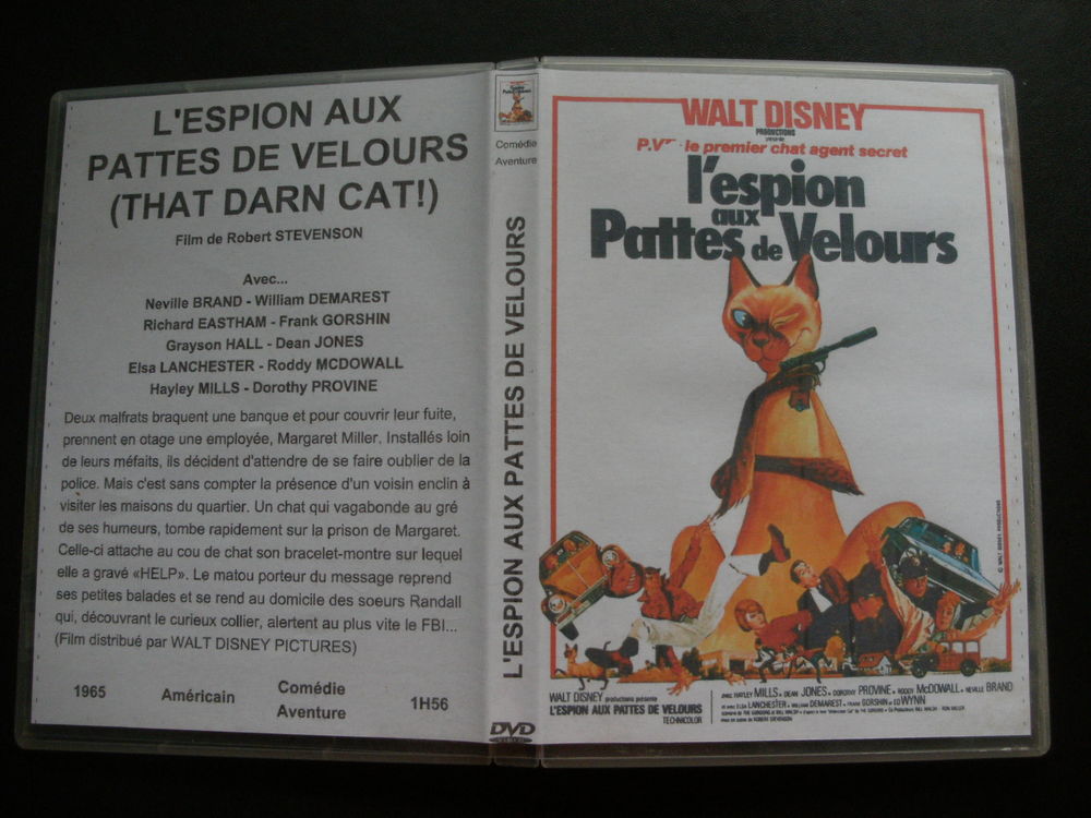 Rare film : L espion aux pattes de velours DVD et blu-ray