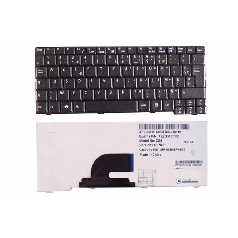 CLAVIER ACER ASPIRE ONE ZG5 SERIES PK130852013
Matériel informatique