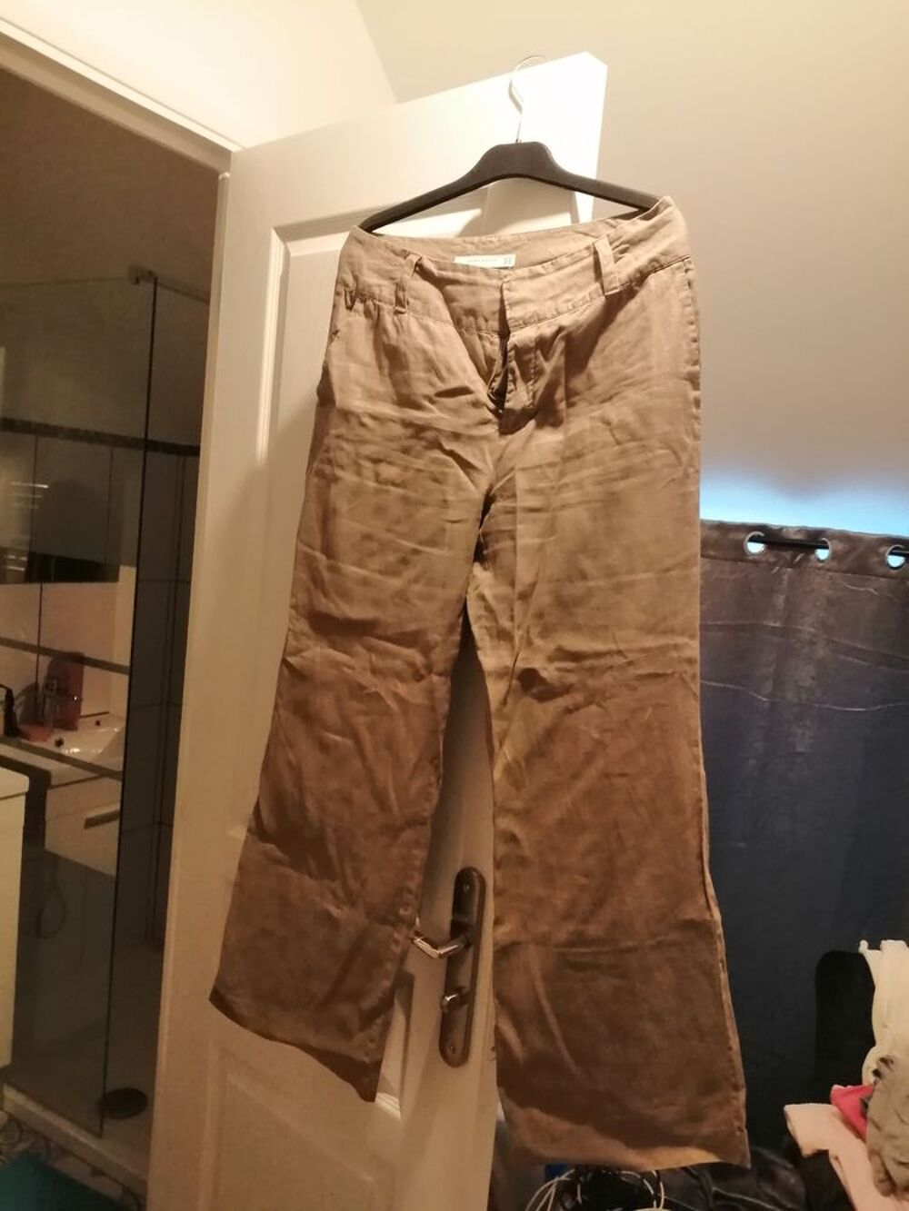 Pantalon beige Zara Vêtements