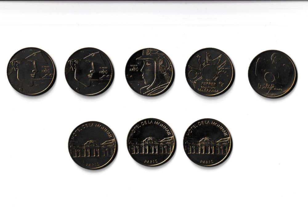 MDP Lot 8 m&eacute;dailles Monnaie de Paris
