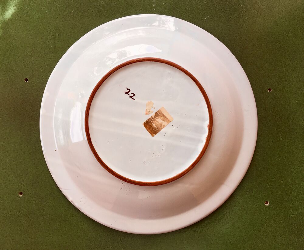 Plat creux proven&ccedil;al artisanal Neuf ; Terre cuite &eacute;maill&eacute;e Cuisine