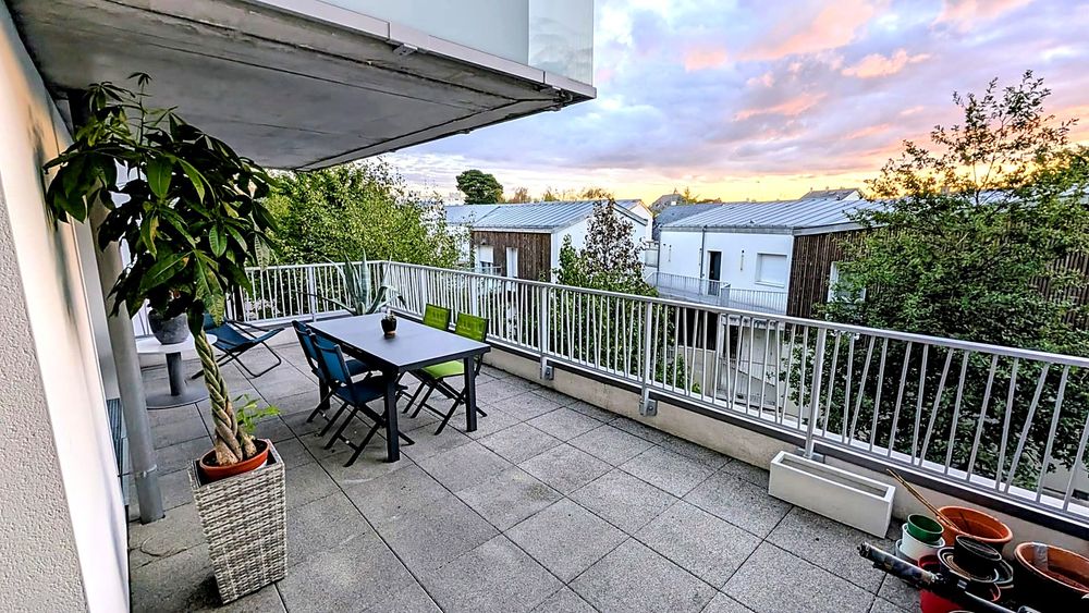 Vente Appartement Saint-Herblain T4 80 m² 3 ch terrasse 24 m² 2 parkings Saint-herblain