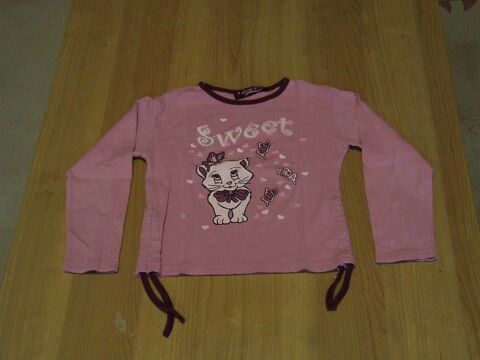 Tee-shirt manches longues, Parme, motif chat, 8�ans, TBE 2 Bagnolet (93)