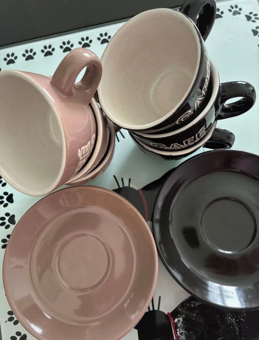 tasse &agrave; caf&eacute; avec sous tasses Electroménager