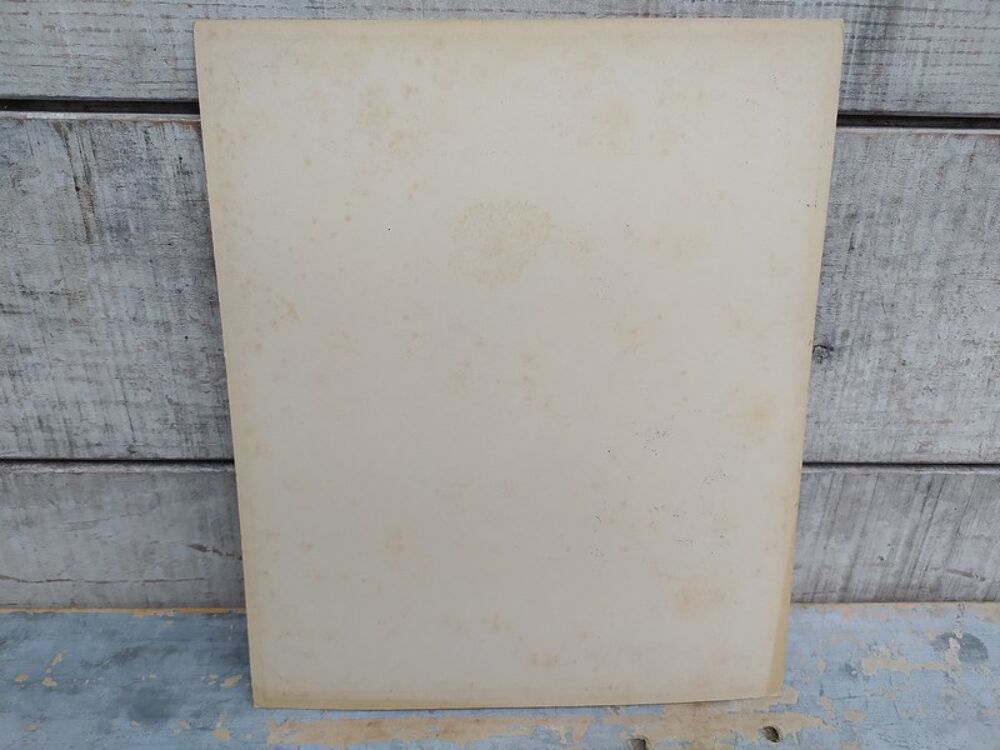 Ancien Carton Publicitaire graisse des P&ecirc;cheurs Cirage 