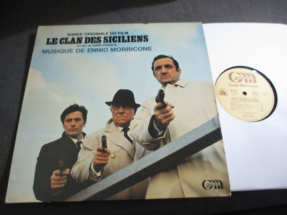 LE CLAN DES SICILIENS 33 TOURS ENNIO MORRICONE VENTURA LINO CD et vinyles