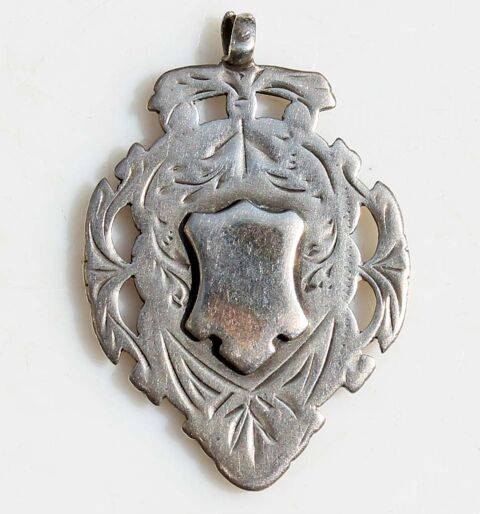 ANCIEN PENDENTIF VICTORIA ARGENT OR STERLING PENDANT VINTAGE Nice (06)