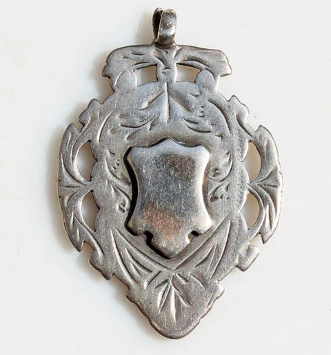 ANCIEN PENDENTIF VICTORIA ARGENT OR STERLING PENDANT VINTAGE 30 Nice (06)